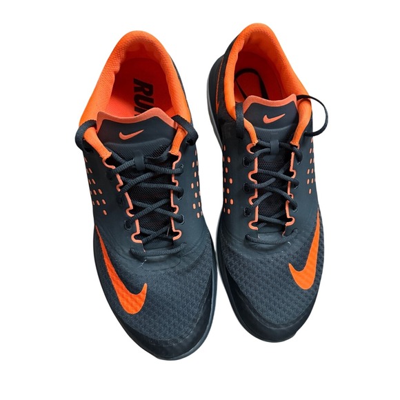 Nike Men\'s FS Lite Run 2 Black Total Orange Running Shoes Size 11 Sporty main image 4